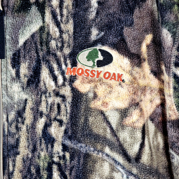 Mossy Oak Men's Coat Soft Shell Camo Full Zip Jacket Woodland Pattern Size XL - Picture 5 of 8